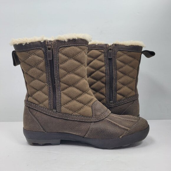 UGG Women's Brown Bellegarde Winter Rain Boots S/N 1001731 US Size 8 - Picture 5 of 11